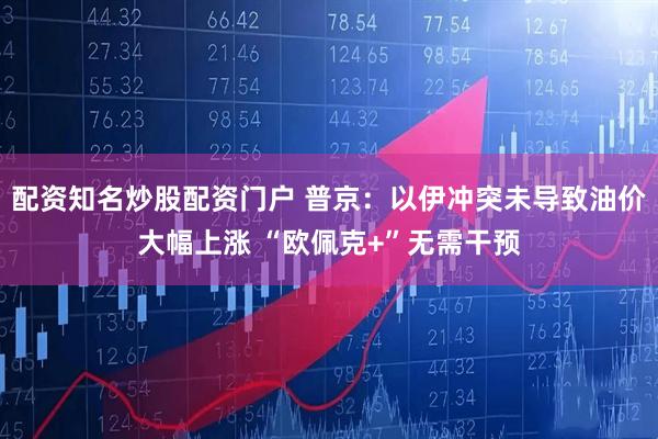 配资知名炒股配资门户 普京：以伊冲突未导致油价大幅上涨 “欧佩克+”无需干预